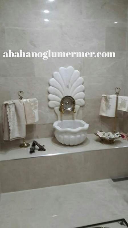mermer aynalı kurna,banyo kurnası, aynalı kurna modelleri,kurna ölçüleri : 45x95 cm kurnalar -034