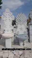 ayaklı mermer lavabo modelleri, ayaklı lavabo ölçüleri : 170x60x50 cm lavabo -035