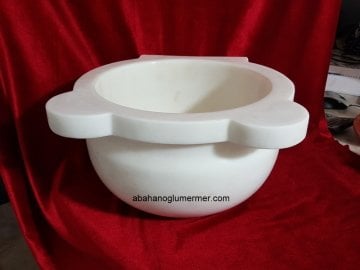 mermer kurna, mermer kurnanar, mermer kurna ölçüleri : 35x25 cm - kurna modelleri - 001