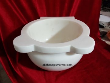 mermer kurna, mermer kurnanar, mermer kurna ölçüleri : 35x25 cm - kurna modelleri - 001