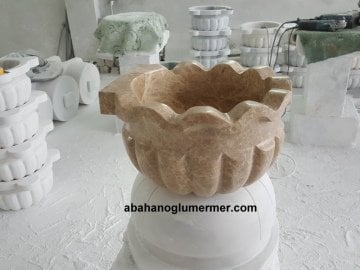 mermer kurna,hamam kurnası,banyo kurnası ölçüleri 35x20 cm -079