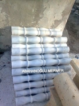 mermer trabzan, mermer korkuluk, mermer balkon korkuluk ölçüleri 12x80 cm trabzan 003