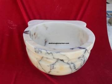 aynalı kurna, hamam kurnası ölçüleri 45x25 cm -089