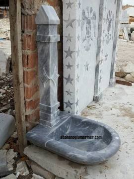 Bahçe çeşmesi, mermer bahçe çeşmesi modelleri, çeşme -053