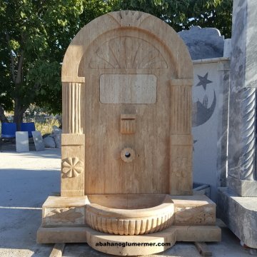 Ucuz Hayrat çeşmesi, Bahçe çeşmesi modelleri, mermer çeşme, 079