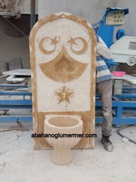 Ucuz Hayrat çeşmesi, Bahçe çeşmesi modelleri, mermer çeşme, 079