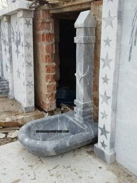 Bahçe çeşmesi, mermer bahçe çeşmesi modelleri, çeşme -071