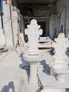 Bahçe çeşmesi, mermer bahçe çeşmesi modelleri, çeşme -084